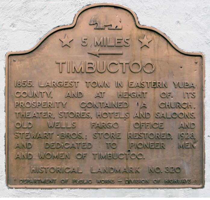 California Historic Photo Print 1850s Yuba County Timbuctoo 