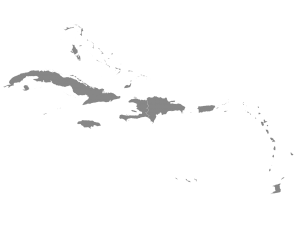 Map of Caribbean